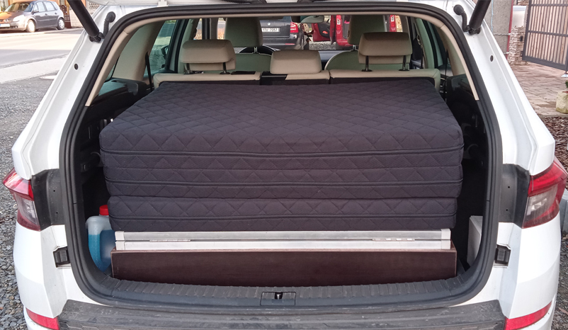 Pronájem spací vestavby - Škoda Kodiaq